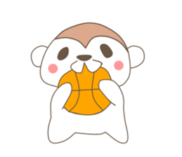 sports dzukushi life of monkey sticker #4326998