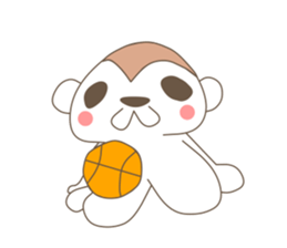 sports dzukushi life of monkey sticker #4327004
