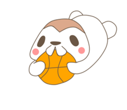 sports dzukushi life of monkey sticker #4327012