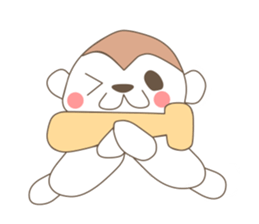 sports dzukushi life of monkey sticker #4327021