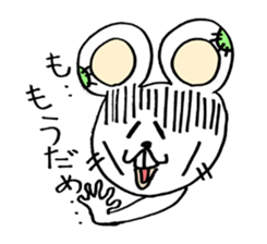 Playful White Rat sticker #4327628