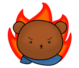 Daily life of KUMAMARU sticker #4327973