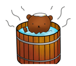 Daily life of KUMAMARU sticker #4327977