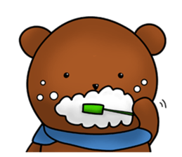 Daily life of KUMAMARU sticker #4327980