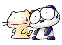 Onayami Panda & Necoco Cat Part2 sticker #4328008