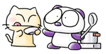 Onayami Panda & Necoco Cat Part2 sticker #4328009