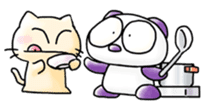 Onayami Panda & Necoco Cat Part2 sticker #4328009