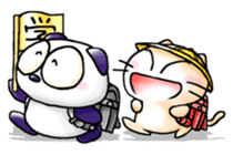 Onayami Panda & Necoco Cat Part2 sticker #4328021