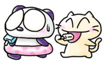 Onayami Panda & Necoco Cat Part2 sticker #4328023