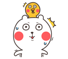 Bear and duck sticker #4328223