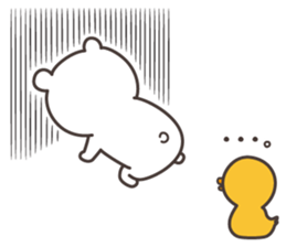 Bear and duck sticker #4328224