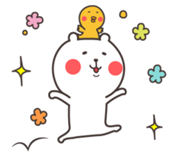 Bear and duck sticker #4328225
