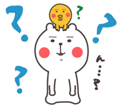 Bear and duck sticker #4328229