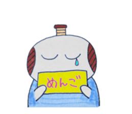 Daily conversation of samurai and dogs sticker #4328665