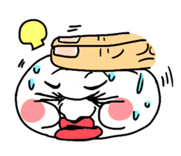 Annoying rice balls sticker #4329018