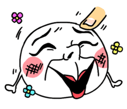 Annoying rice balls sticker #4329019