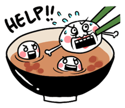Annoying rice balls sticker #4329022