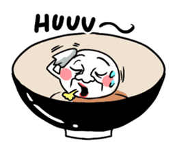 Annoying rice balls sticker #4329024
