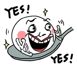 Annoying rice balls sticker #4329028