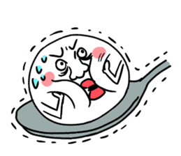 Annoying rice balls sticker #4329030