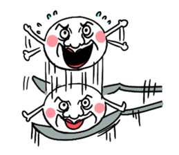 Annoying rice balls sticker #4329031