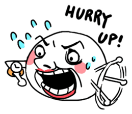 Annoying rice balls sticker #4329032