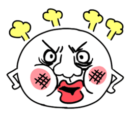 Annoying rice balls sticker #4329034