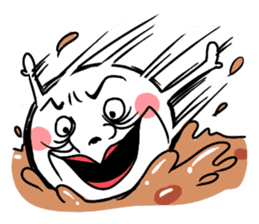 Annoying rice balls sticker #4329035