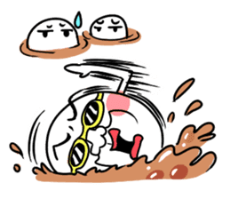 Annoying rice balls sticker #4329036