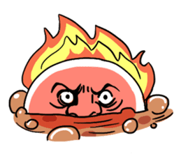 Annoying rice balls sticker #4329038