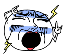 Annoying rice balls sticker #4329041