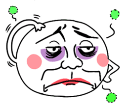 Annoying rice balls sticker #4329049