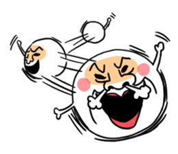 Annoying rice balls sticker #4329050