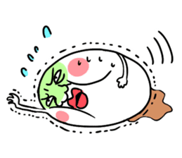 Annoying rice balls sticker #4329054