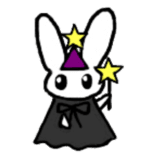 A healthy kid Rabbit Omochi. English Ver sticker #4329898