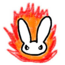 A healthy kid Rabbit Omochi. English Ver sticker #4329900