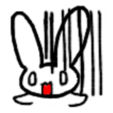A healthy kid Rabbit Omochi. English Ver sticker #4329901
