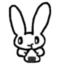 A healthy kid Rabbit Omochi. English Ver sticker #4329902