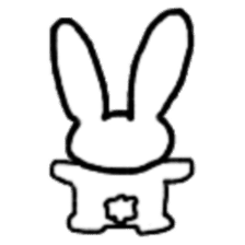 A healthy kid Rabbit Omochi. English Ver sticker #4329903