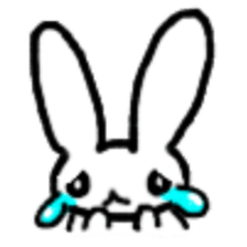 A healthy kid Rabbit Omochi. English Ver sticker #4329904