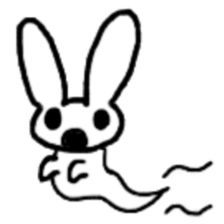 A healthy kid Rabbit Omochi. English Ver sticker #4329906