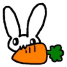 A healthy kid Rabbit Omochi. English Ver sticker #4329907