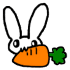 A healthy kid Rabbit Omochi. English Ver sticker #4329907