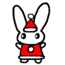 A healthy kid Rabbit Omochi. English Ver sticker #4329908