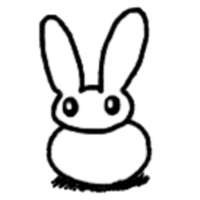 A healthy kid Rabbit Omochi. English Ver sticker #4329911