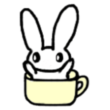 A healthy kid Rabbit Omochi. English Ver sticker #4329912