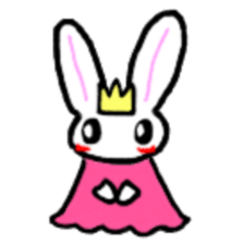 A healthy kid Rabbit Omochi. English Ver sticker #4329915