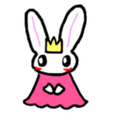 A healthy kid Rabbit Omochi. English Ver sticker #4329915