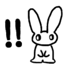 A healthy kid Rabbit Omochi. English Ver sticker #4329916
