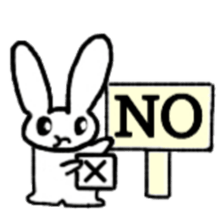 A healthy kid Rabbit Omochi. English Ver sticker #4329918